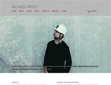 Tablet Screenshot of michaelpricemusic.com